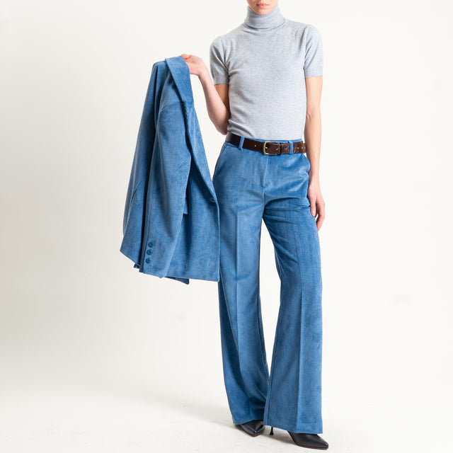 Tensione in-Pantalone velluto 500 righe tessuto elasticizzato - jeans