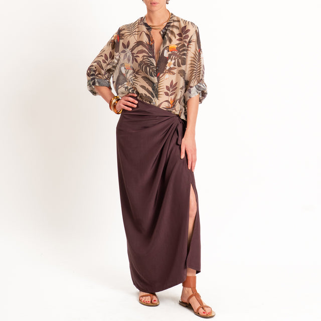 Tensione in-Gonna pareo - burgundy