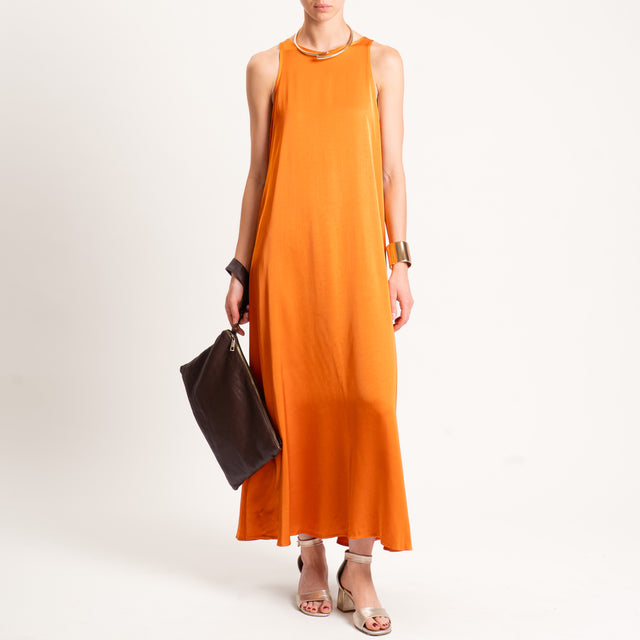 Tensione in-Abito vogatore in satin - orange