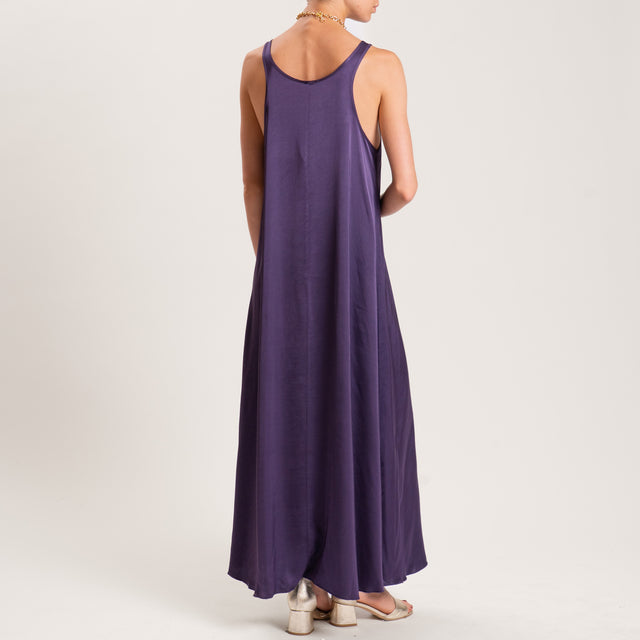 Tensione in-Abito vogatore in satin - viola