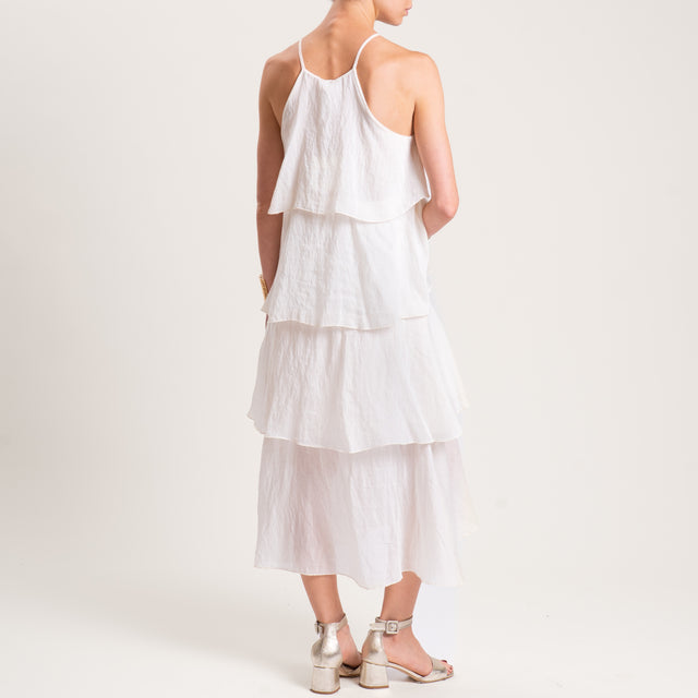 Vestido de muselina de lyocell con volantes Tension in-Dress - mantequilla
