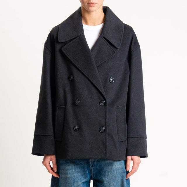 Tensione in-Cappotto doppiopetto - nero