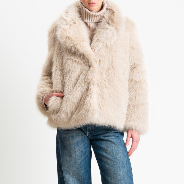 Tensione in-Ecopelliccia - burro