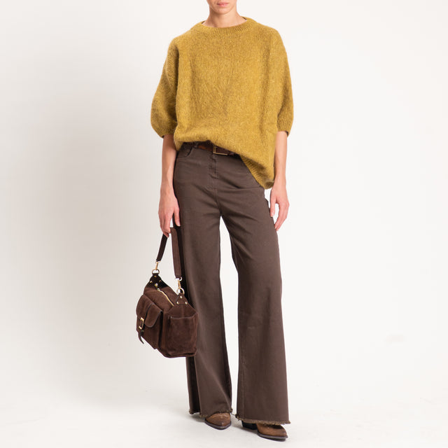 Tensione in-Pantalone palazzo sfrangiato - caffe'