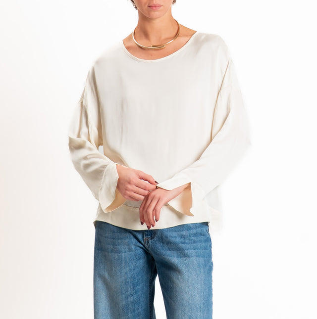 Tensione in-Blusa satin - burro