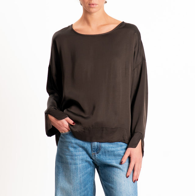 Tensione in-Blusa satin - moka