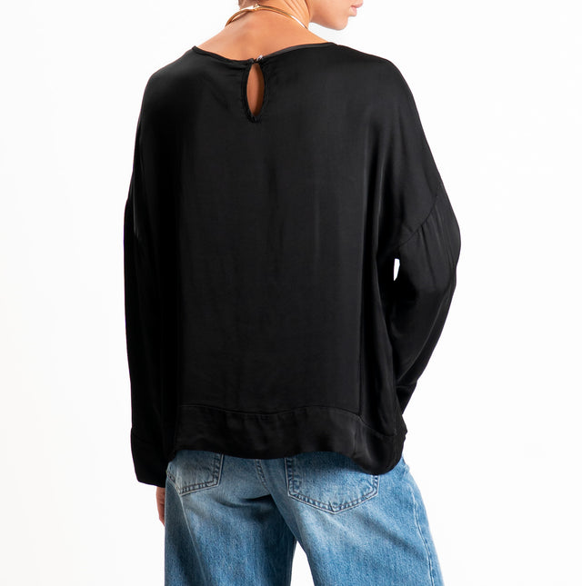 Tensione in-Blusa satin - nero
