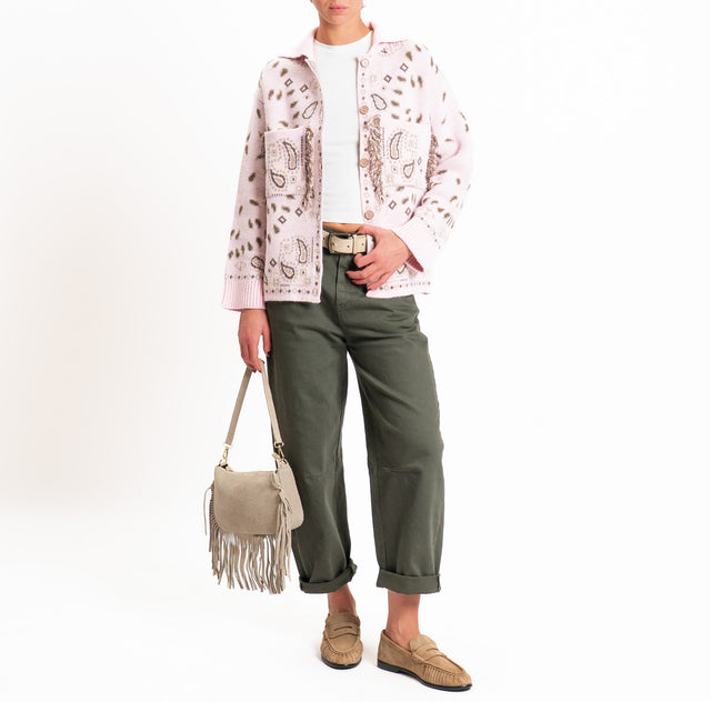 Tensione in-Pantalone drill elasticizzato elastico - militare