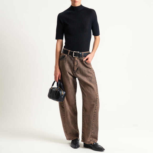 Tensione in-Jeans ANAIS balloon fit - cioccolato