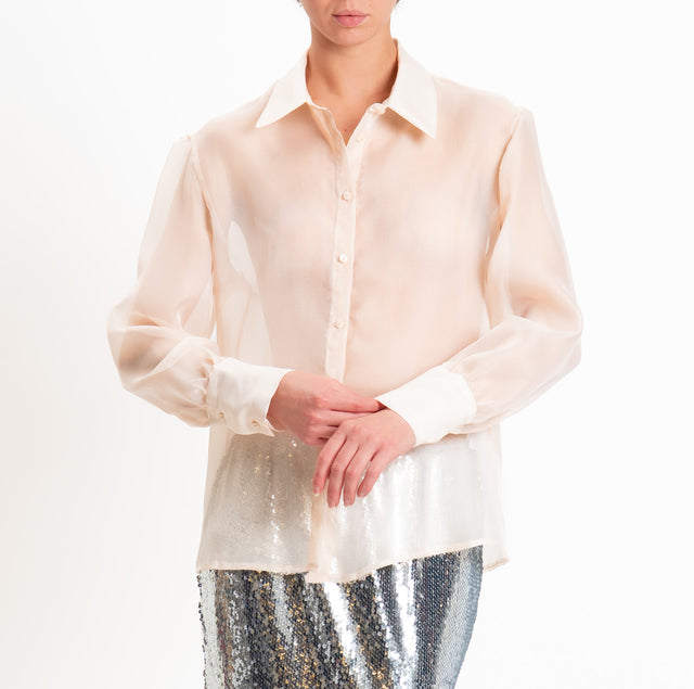 Tensione in-Camicia organza - cipria