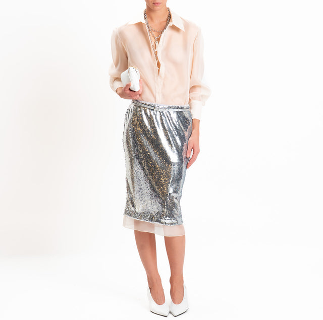 Tensione in-Camicia organza - cipria