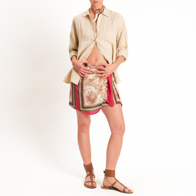 Tensione in-Camicia 100% lino - crema