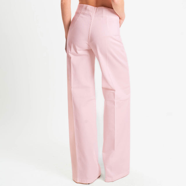 Tensione in-Jeans wide leg tasche davanti - rosa