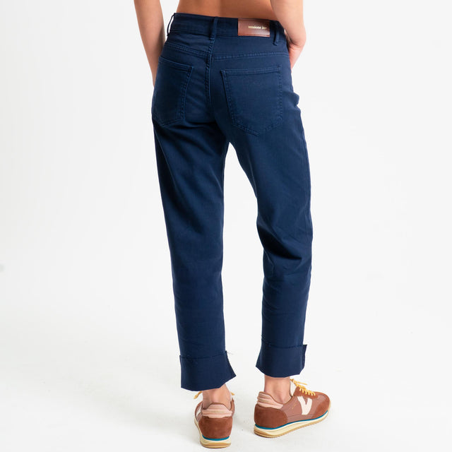 Tensione in-Jeans 5 tasche in drill elasticizzato - blu