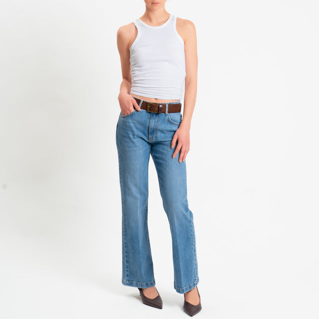 Tensione in-Jeans bootcut 5 tasche - denim