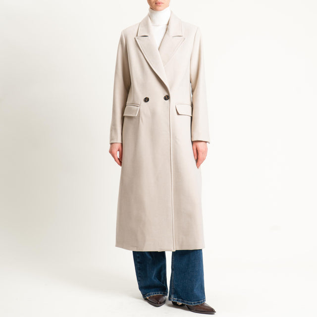 Tensione in-Cappotto misto lana doppiopetto - cacha