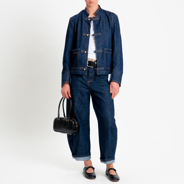 Tensione in-Giacca jeans con tasche - denim scuro