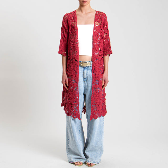 Tensione in-Kimono crochet - amarena