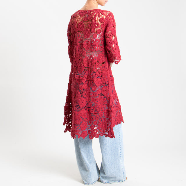 Tensione in-Kimono crochet - amarena
