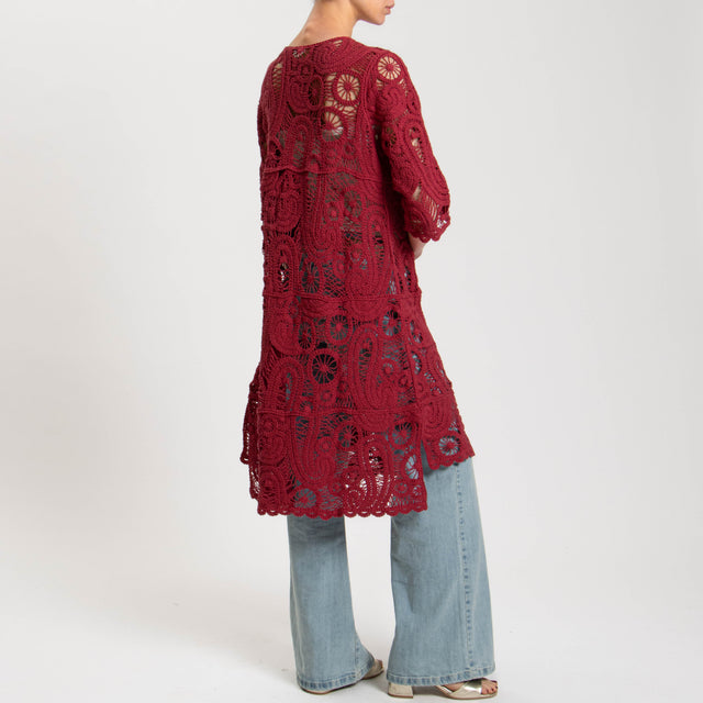 Tensione in-Kimono crochet - amarena