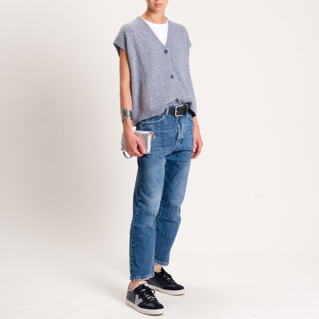 Tensione in-Gilet misto cashmere - grigio