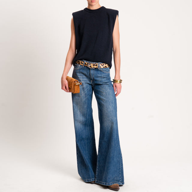 Tensione in-Maglia smanicata misto cashmere - nero