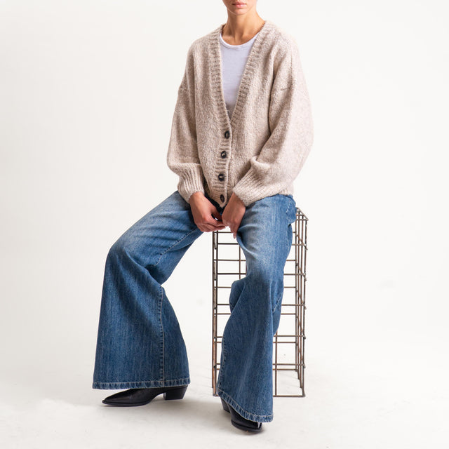 Tensione in- Cardigan misto lana - cacha