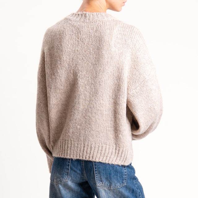 Tensione in- Cardigan misto lana - cacha