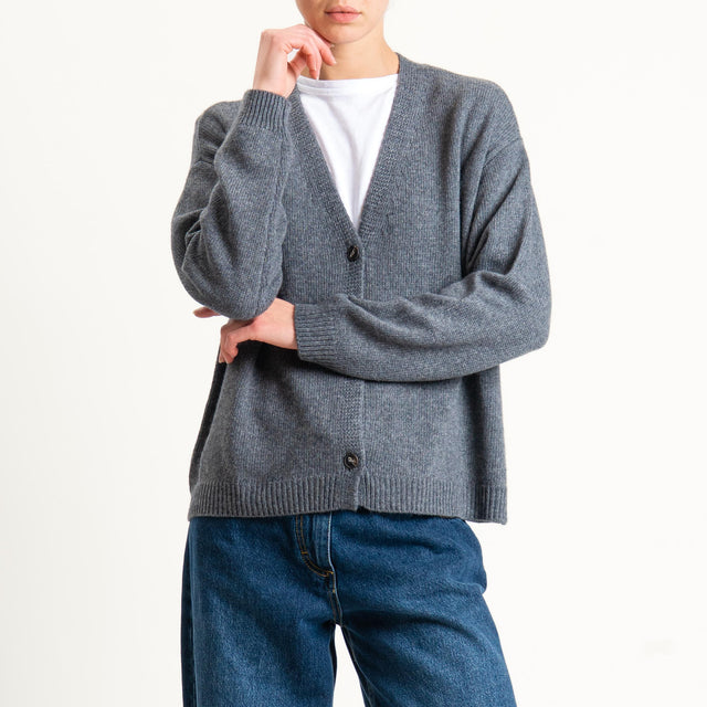 Tensione in-Cardigan misto cashmere - antracite