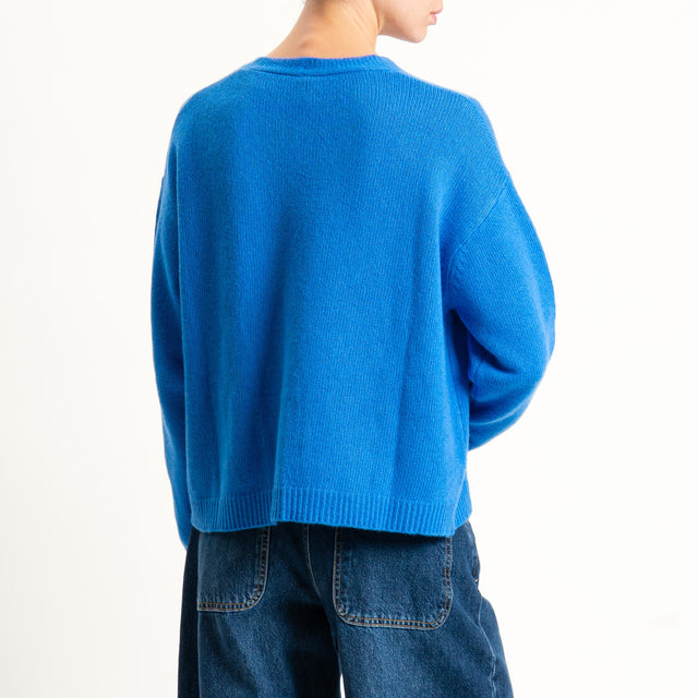 Tensione in-Cardigan misto cashmere - Bluette