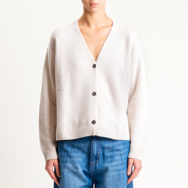 Tensione in-Cardigan misto cashmere - burro