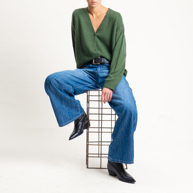 Tensione in-Cardigan misto cashmere - militare