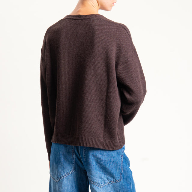 Tensione in-Cardigan misto cashmere - moro