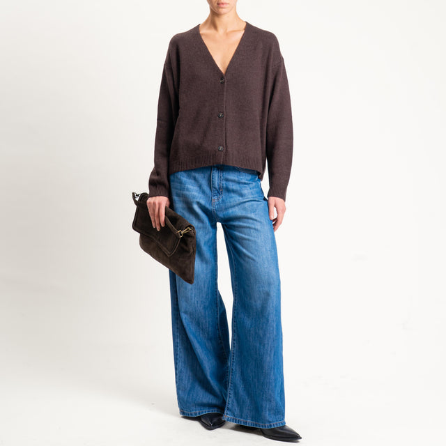 Tensione in-Cardigan misto cashmere - moro