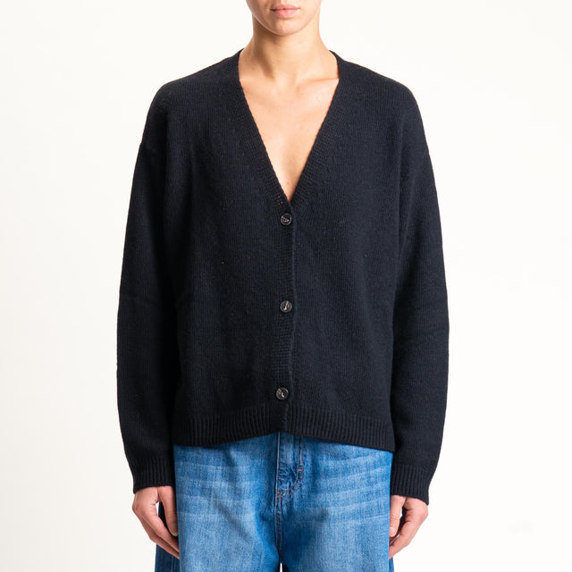 Tensione in-Cardigan misto cashmere - nero