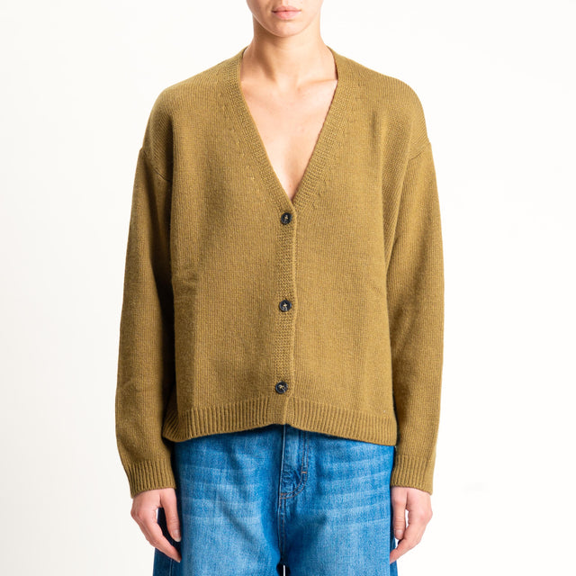 Tensione in-Cardigan misto cashmere - olio