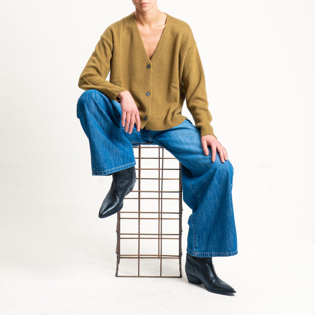 Tensione in-Cardigan misto cashmere - olio