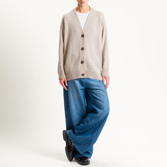 Tensione in-Cardigan misto cashmere - beige