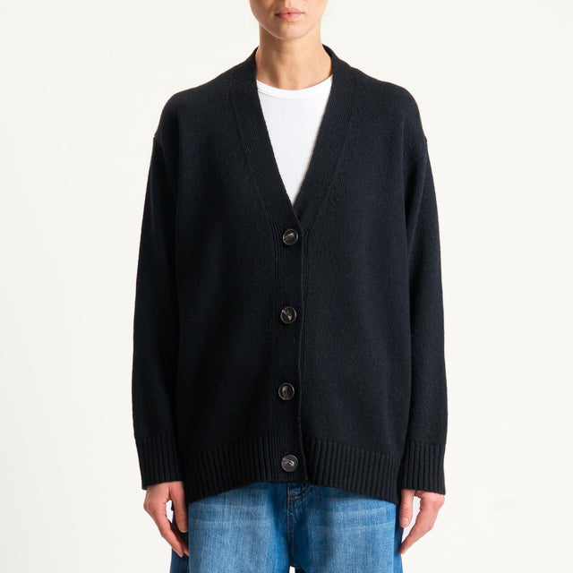 Tensione in-Cardigan misto cashmere - nero