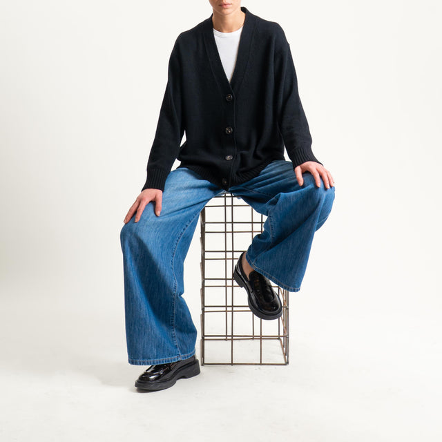Tensione in-Cardigan misto cashmere - nero