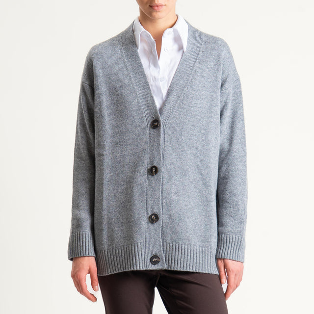 Tensione in-Cardigan misto cashmere - grigio