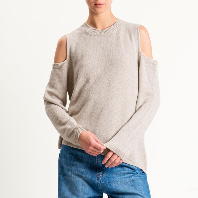 Tensione in-Maglia cut out misto cashmere - cacha