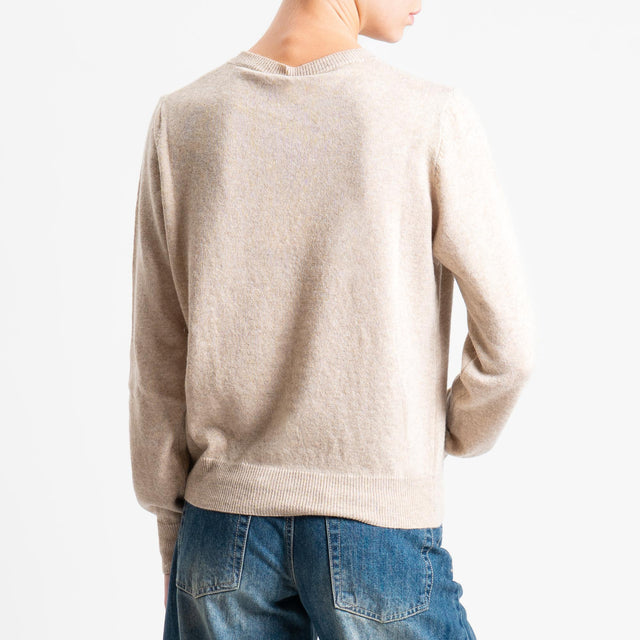 Tensione in-Cardigan girocollo misto cashmere - cacha