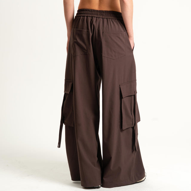 Tensione in- Pantalone cargo - moro