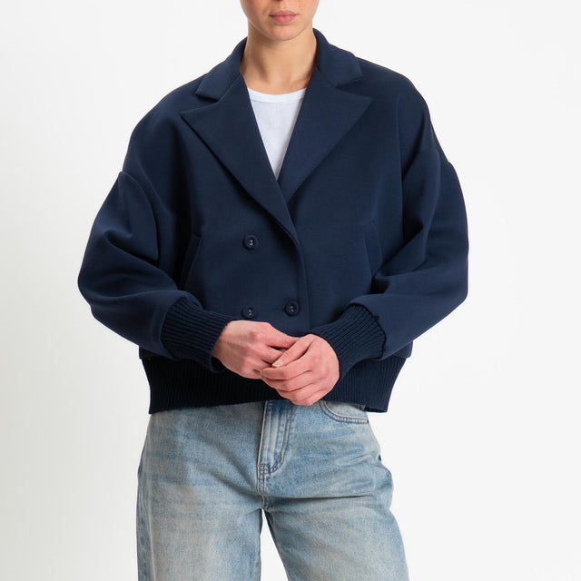 Tensione in-Giacca bomber punto milano - blu