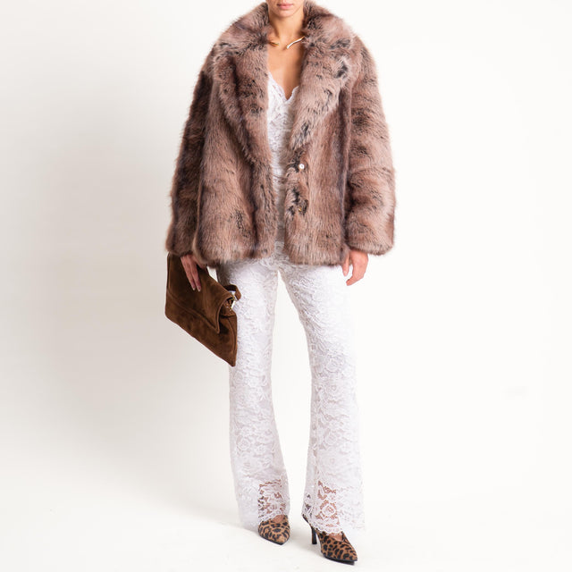 Tensione in-Pantalone in pizzo - burro