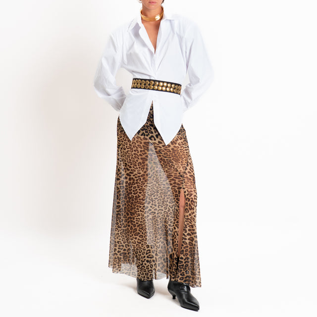 Tensione in-Camicia con spalline - bianco