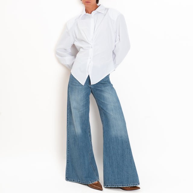 Tensione in-Camicia con spalline - bianco