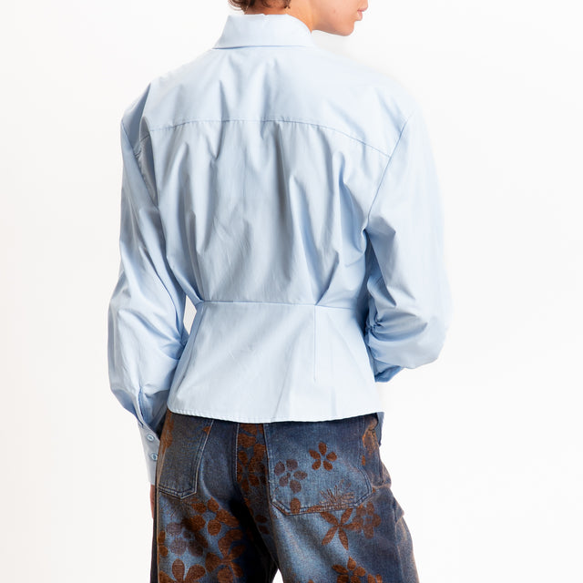 Tensione in-Camicia con spalline - celeste