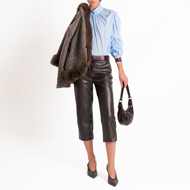 Tensione in-Giacca tweed con ecopelliccia - moro/vino/nero
